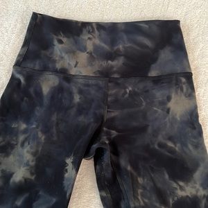 Green Diamond Dye Align Leggings 25”